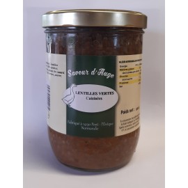Lentilles cuisinées Saveur d'Auge