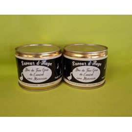 LOT DE 2 BLOC DE FOIE GRAS DE CANARD MORCEAUX 200G